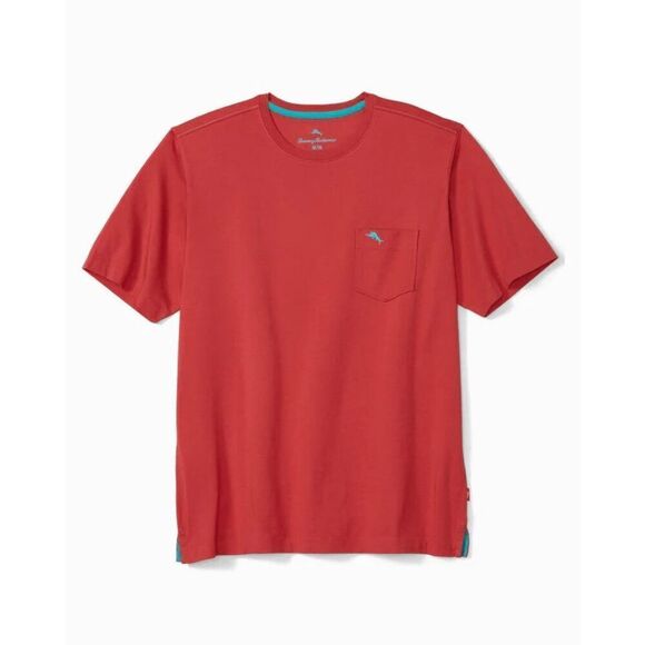 Tommy Bahama Men's Bali Sky Crewneck Pocket T-Shirt - Dark Havana L/G - Picture 1 of 5